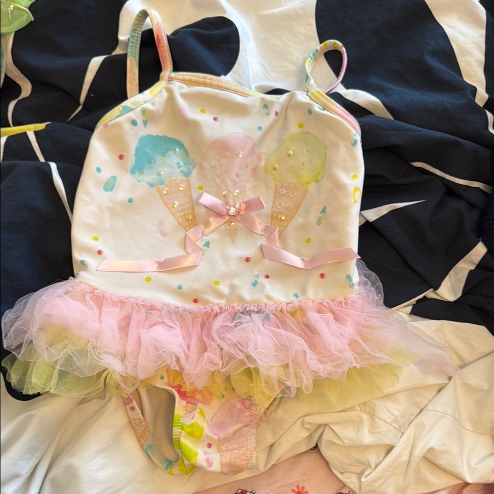 Colorful Ice Cream Tutu Swimsuit size 24m